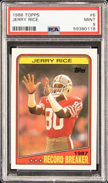 1988 Topps Jerry Rice #6 card image