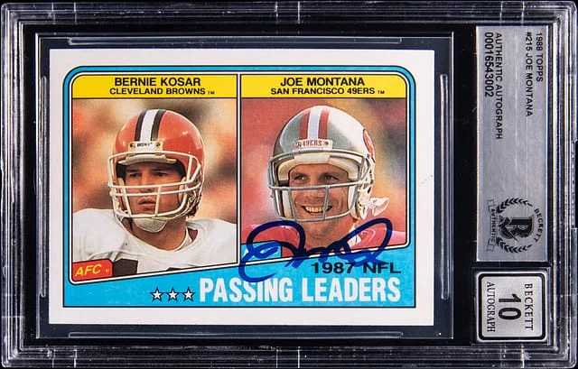 1988 Topps Joe Montana #215 card image