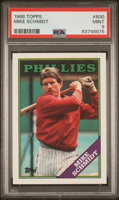 1988 Topps Mike Schmidt #600 card image