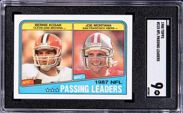 1988 Topps NFL Passing Leaders #215 card image