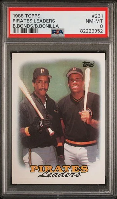 1988 Topps Pirates Leaders B.Bonds/B.Bonilla #231 card image
