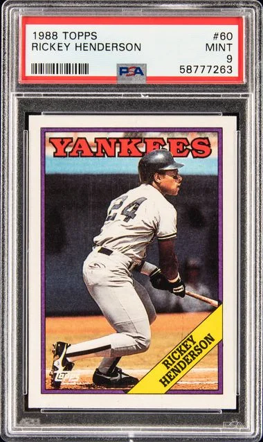 1988 Topps Rickey Henderson #60 card image