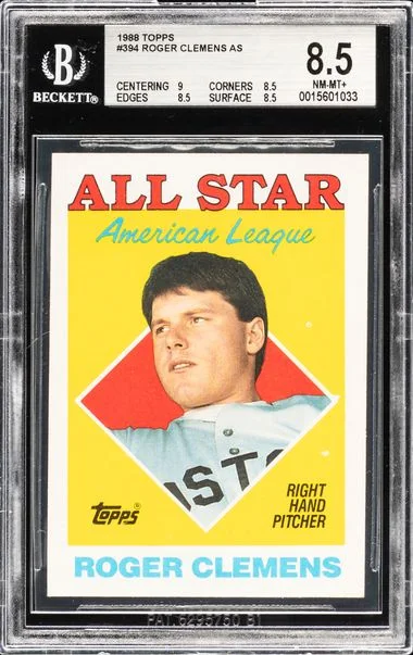 1988 Topps Roger Clemens AS #394 card image