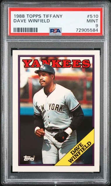 1988 Topps Tiffany Dave Winfield #510 card image