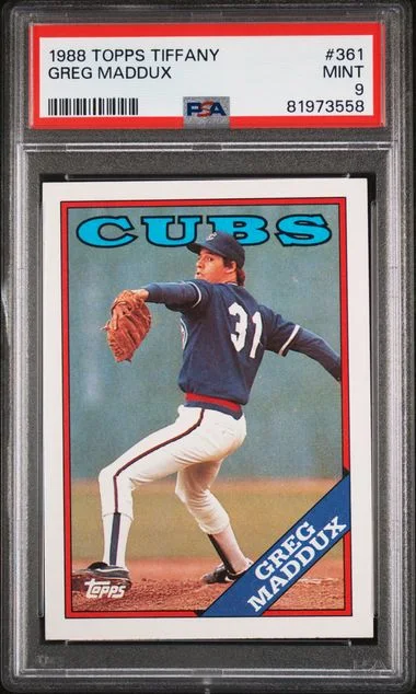 1988 Topps Tiffany Greg Maddux #361 card image