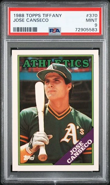 1988 Topps Tiffany Jose Canseco #370 card image