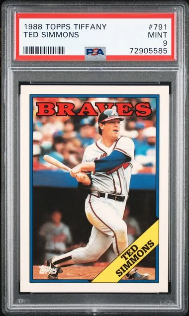 1988 Topps Tiffany Ted Simmons #791 card image
