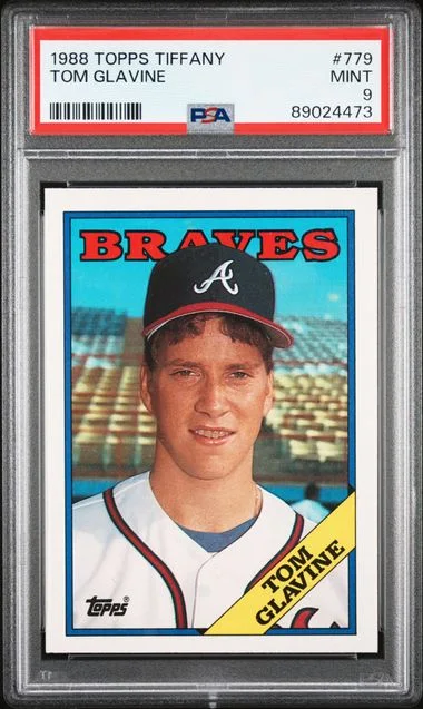 1988 Topps Tiffany Tom Glavine #779 card image