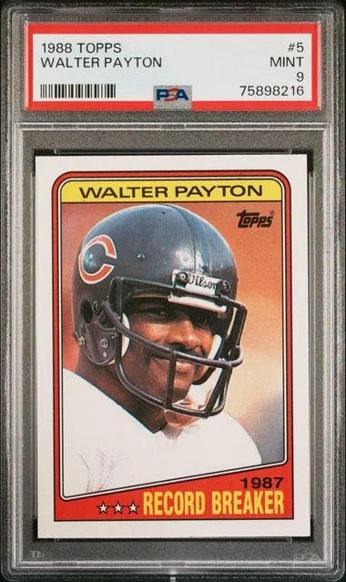 1988 Topps Walter Payton #5 card image