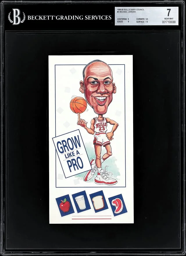 1989-90 Bulls Wisconsin Dairy Council Michael Jordan #3 card image