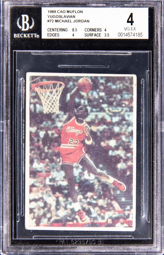 1989-90 C'ao Muflon Yugoslavian Michael Jordan #72 card image