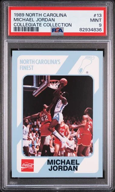 1989-90 Collegiate Collection North Carolina Michael Jordan #13 card image