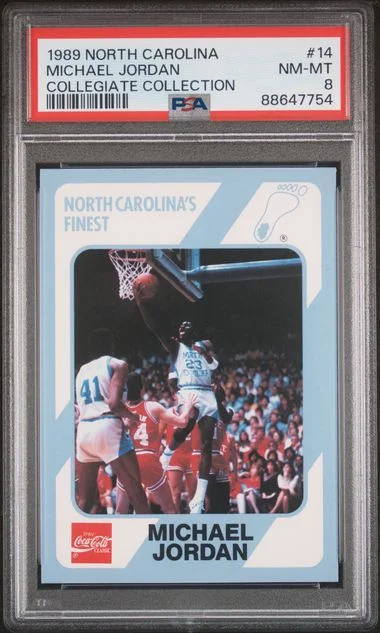 1989-90 Collegiate Collection North Carolina Michael Jordan #14 card image