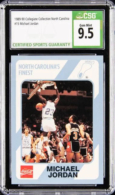 1989-90 Collegiate Collection North Carolina Michael Jordan #15 card image