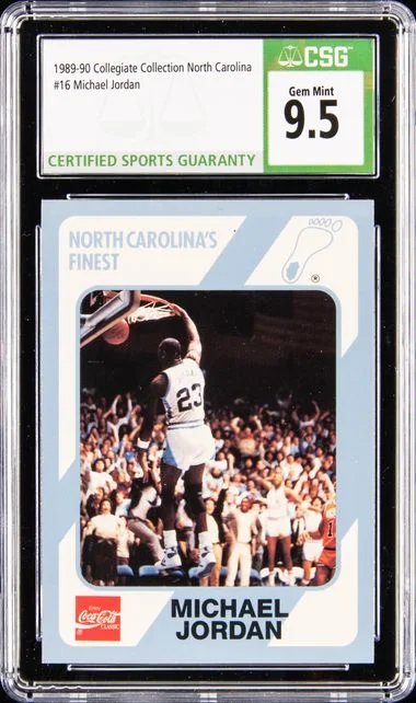 1989-90 Collegiate Collection North Carolina Michael Jordan #16 card image