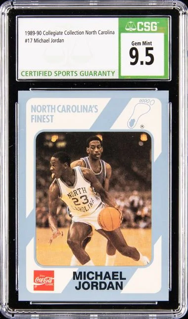 1989-90 Collegiate Collection North Carolina Michael Jordan #17 card image