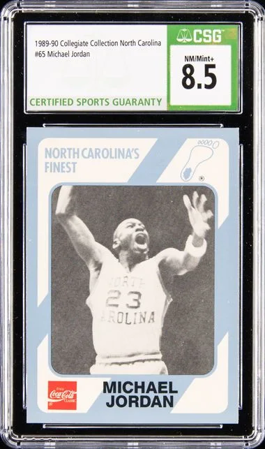 1989-90 Collegiate Collection North Carolina Michael Jordan #65 card image