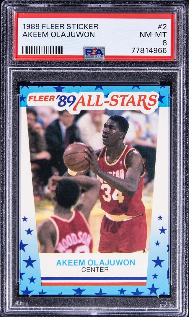 1989-90 Fleer Akeem Olajuwan Sticker #2 card image