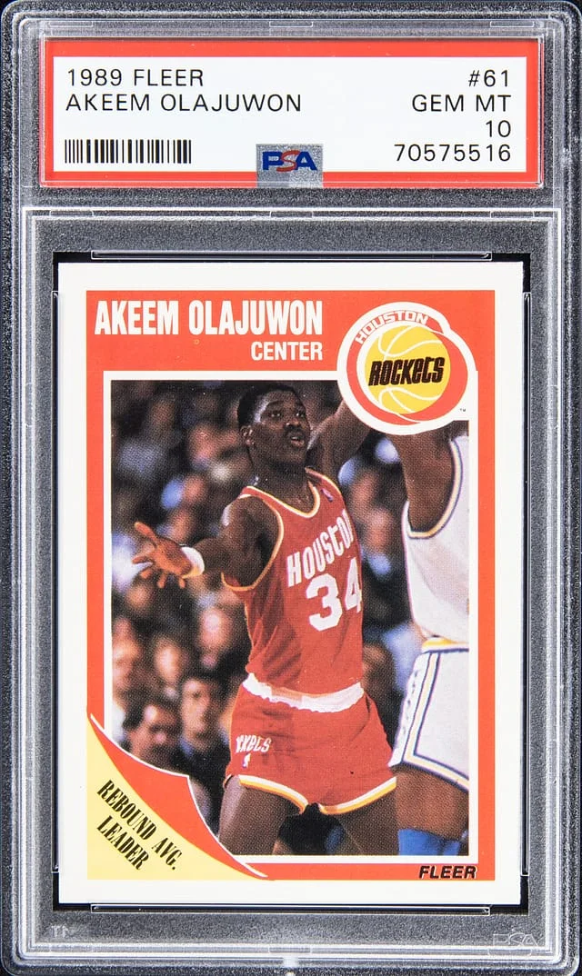 1989-90 Fleer Akeem Olajuwon #61 card image