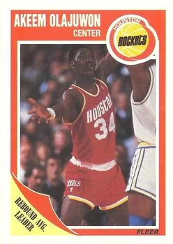 1989-90 Fleer Akeem Olajuwon LL #61 card image