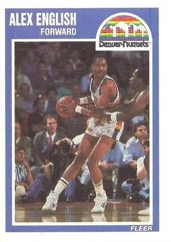 1989-90 Fleer Alex English #40 card image