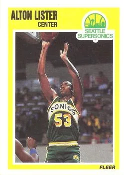 1989-90 Fleer Alton Lister #147 card image