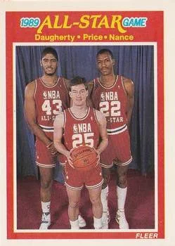 1989-90 Fleer Brad Daugherty / Mark Price / Larry Nance #166 card image