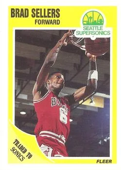 1989-90 Fleer Brad Sellers TR #24 card image