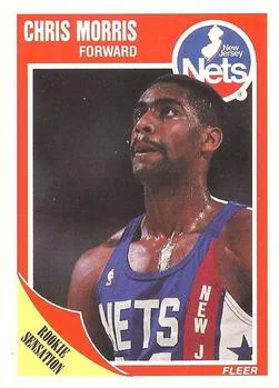 1989-90 Fleer Chris Morris RS #99 card image