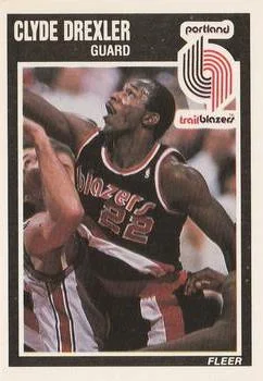1989-90 Fleer Clyde Drexler #128 card image