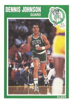 1989-90 Fleer Dennis Johnson #9 card image