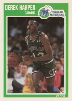 1989-90 Fleer Derek Harper #35 card image