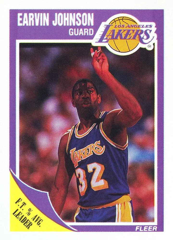1989-90 Fleer Earvin Johnson LL #77 card image