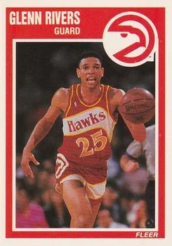 1989-90 Fleer Glenn Rivers #5 card image