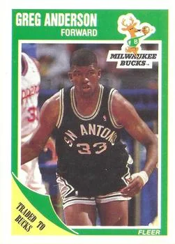 1989-90 Fleer Greg Anderson TR #85 card image