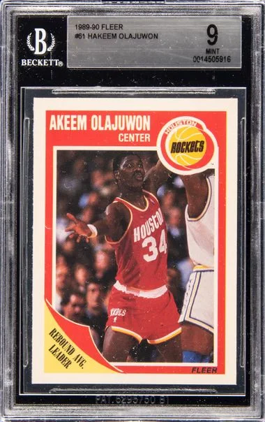 1989-90 Fleer Hakeem Olajuwon #61 card image