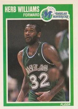 1989-90 Fleer Herb Williams #37 card image