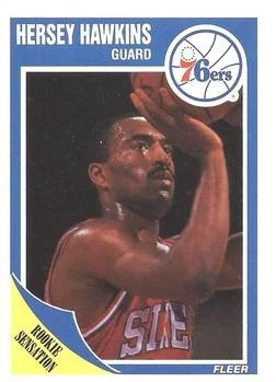 1989-90 Fleer Hersey Hawkins RS #117 card image