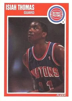1989-90 Fleer Isiah Thomas #50 card image