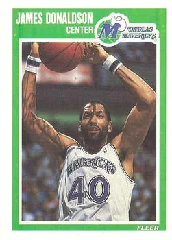 1989-90 Fleer James Donaldson #34 card image
