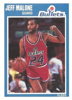 1989-90 Fleer Jeff Malone #160 card image