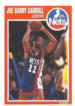 1989-90 Fleer Joe Barry Carroll #95 card image
