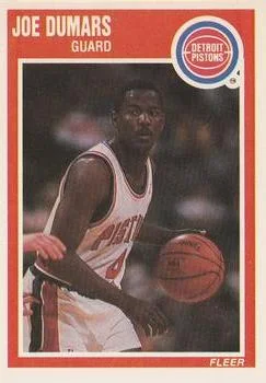 1989-90 Fleer Joe Dumars #45 card image