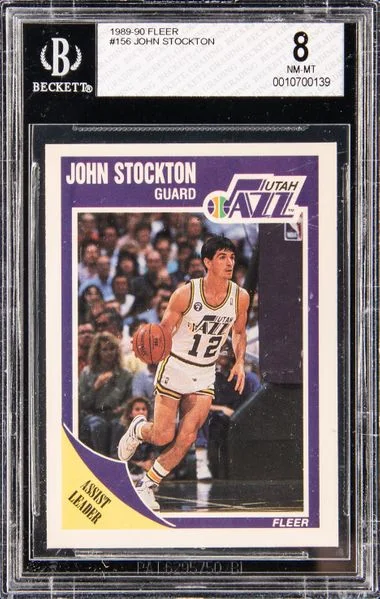 1989-90 Fleer John Stockton #156 card image