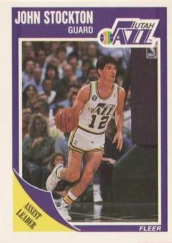1989-90 Fleer John Stockton LL #156 card image