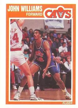 1989-90 Fleer John Williams Cavaliers John Williams on front and back #31 card image
