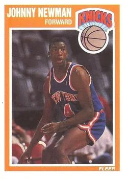 1989-90 Fleer Johnny Newman #102 card image