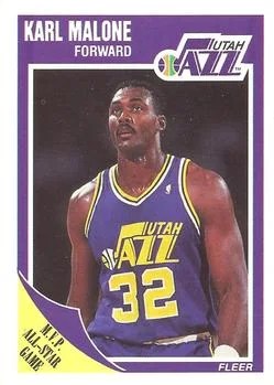 1989-90 Fleer Karl Malone #155 card image