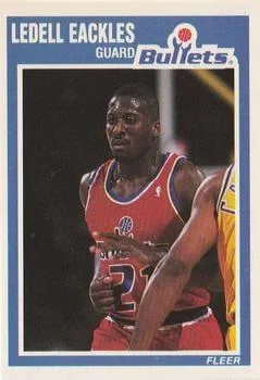 1989-90 Fleer Ledell Eackles #158 card image