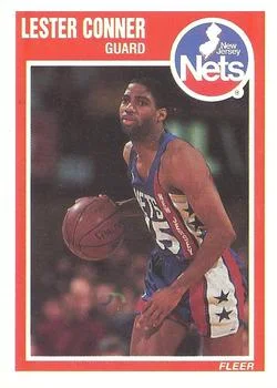 1989-90 Fleer Lester Conner #96 card image